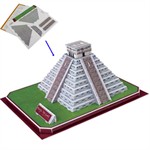 Maya Pyramid 3D Puzzle - 50 Pcs.
